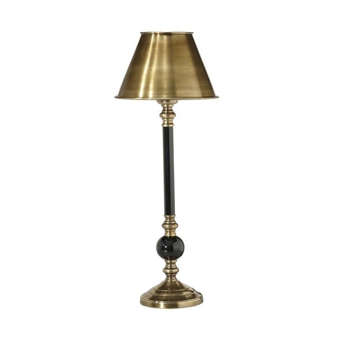 Lampa art deco stołowa czarno-złota